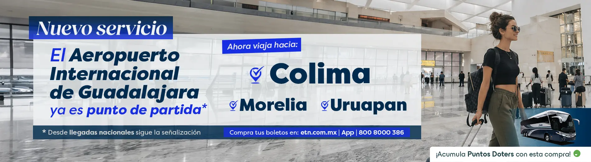 Viaja de Morelia al Aeropuerto Internacional de Guadalajara con ETN Turistar