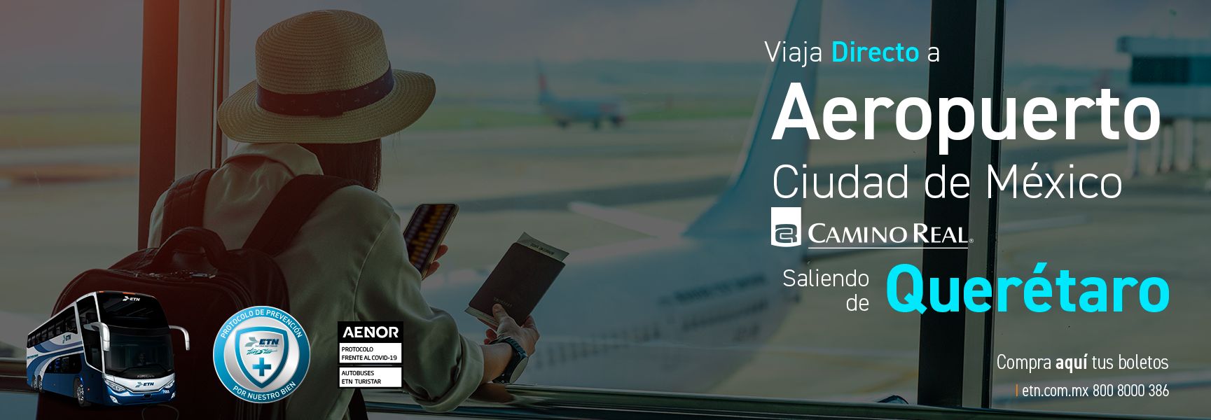 Viaja del aeropuerto de la Ciudad de México a Querétaro.