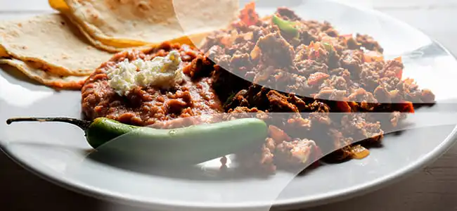  comida tipica  en monterrey machaca