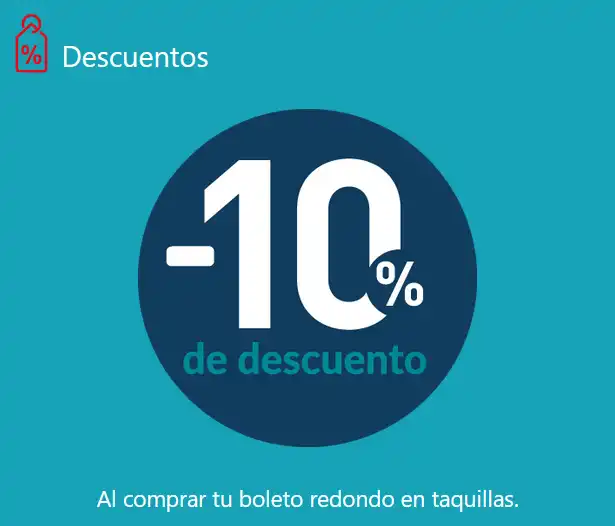 Descuento de 10% ETN TURISTAR Lujo