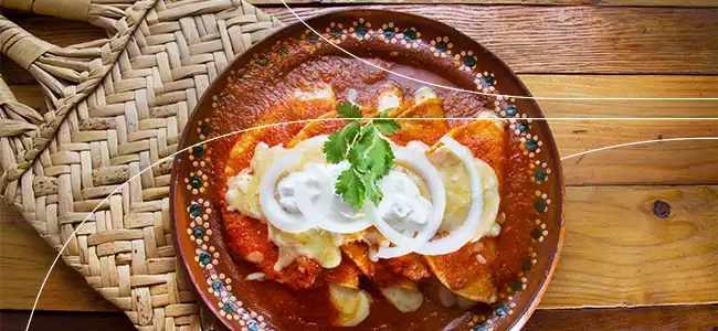 comida tipica en querétaro enchiladas